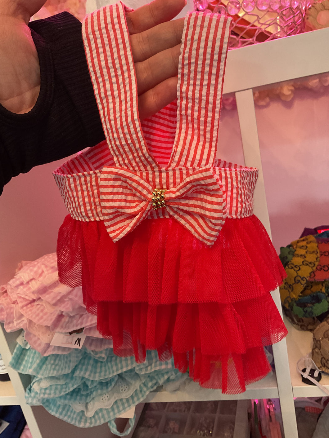 Spring red dress