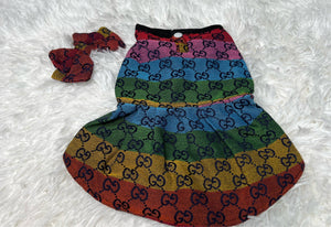 Rainbow GG Dress Set