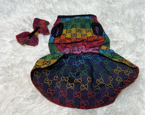 Rainbow GG Dress Set