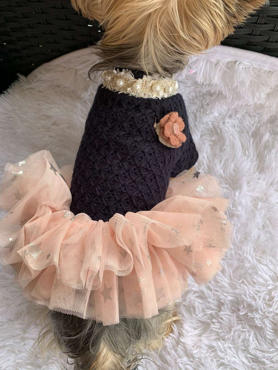 Elegant Tutu sweater dress