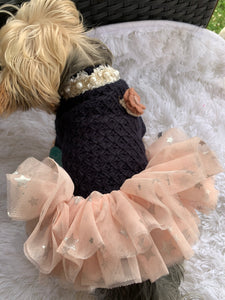 Elegant Tutu sweater dress